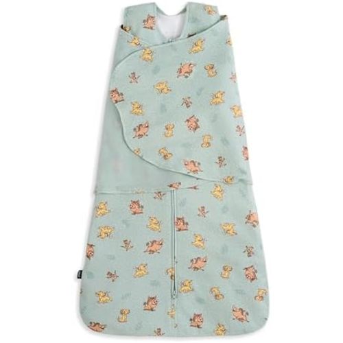 HALO 100% Cotton Sleepsack Swaddle, 3-Way Adjustable Wearable Blanket, TOG 1.5