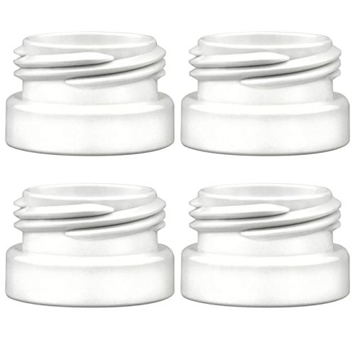 Maymom Bottle Thread Changer Compatible with Spectra 9 Plus S1 S2 Flange, Maymom Widemouth/Avent Flange, Compatible with Lansinoh Mam Pigeon Bottle; 4pc/pk BPA Free