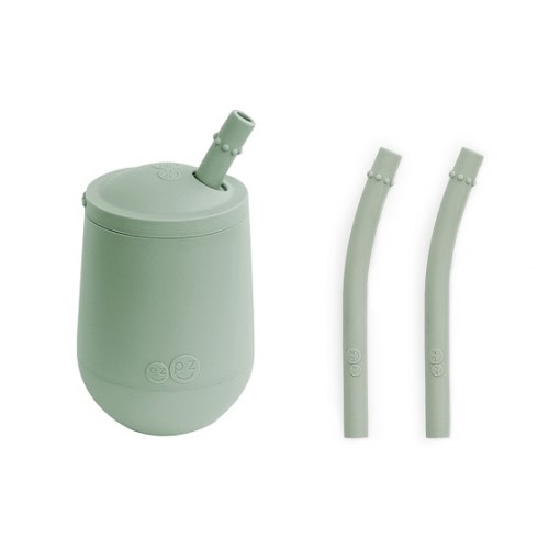 EZPZ Mini Cup & Straw Training Set (Color: Sage or Pewter)