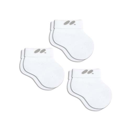 Baby Foldover Socks 3 Pack Solid (0-6 Months) – doublesoul