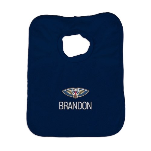 Infant New Orleans Pelicans Navy Personalized Bib