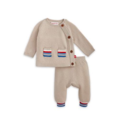 Unisex Sweater Knit Kimono & Pants Set - Baby