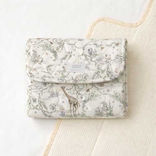 Portable Baby Changing pad : Quilted Fabric Travel Diaper Mat