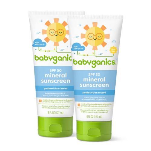 Babyganics Sunscreen Lotion - SPF 50 - 2ct/6 fl oz