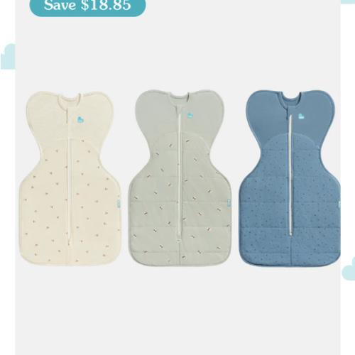 Swaddle up Starter Bundle 1.5 | 2.5 TOG | Oat Twigs | Olive Bees | Storm Blue Pebbles
