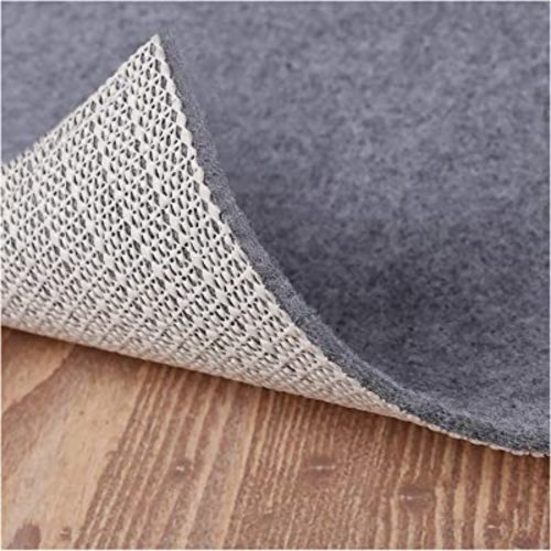 Non Slip Rug Pad Grippers - 8x10 Ft, 1/8" Thick, (Felt + Rubber) Double Layers Area Carpet Mat Tap, Provides Protection and Cushioning for Hardwood or Tile Floors