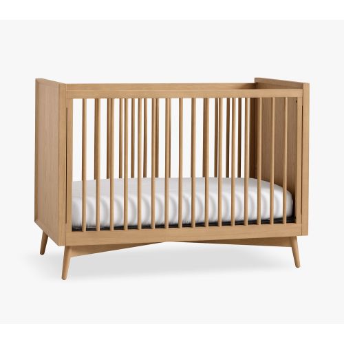 west elm x pbk Mid-Century Convertible Baby Crib | Pottery Barn Kids