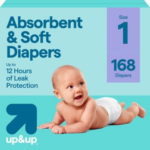 Disposable Diapers - Size 1 - 168ct - up&up™