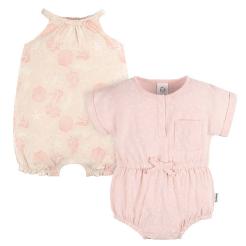 2-Pack Baby Girls Seashells Rompers – Gerber Childrenswear