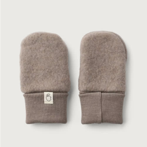Baby merino wool fleece mittens in Nordic soil - $21.99 - Dilling
