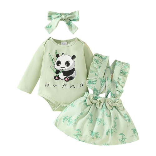 Caqnni Baby Girl Clothes Toddler Girl Jeans Outfits Ruffle Shirt Denim Pants Girls Clothing Set Fall Winter Outfit Sleepwear Pajamas(Green,0-3 Months)