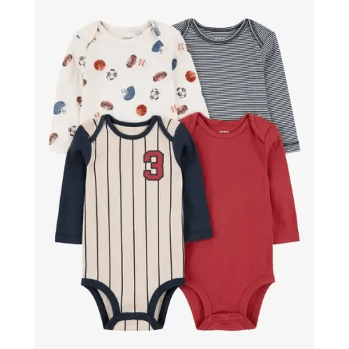 Baby 4-Pack Sports Jersey Bodysuits | Carter's