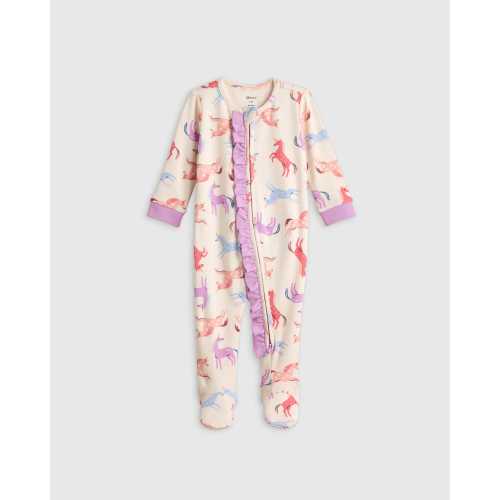 100% Organic Cotton Ruffle Footie