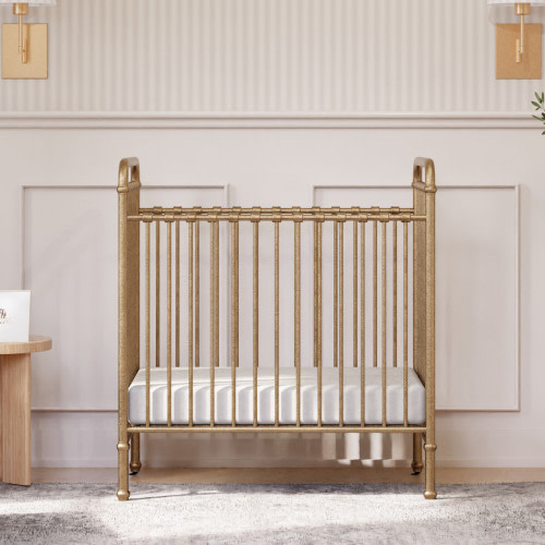 Namesake Abigail 3-in-1 Convertible Mini Crib - Vintage Gold | Babylist Shop