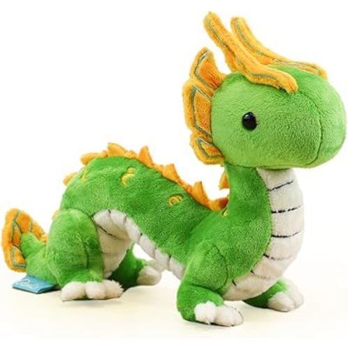 Bellzi Serpent Dragon - Cute Stuffed Animal Plush Toy - Adorable Soft Serpent Dragon Toy Plushies and Gifts - Perfect Present for All Ages - Long-Yi