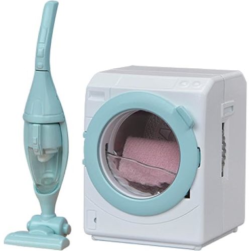Calico Critters - Laundry & Vacuum Cleaner Set - Dollhouse Furniture & | Chore day made charming - tiny housekeeping pieces for spick-and-span cleaning routines and tidy-up storytelling, Ages 3+