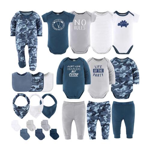 The Peanutshell Blue Camo Baby Boys 23-pc. Baby Clothing Set, Color: Navy - JCPenney