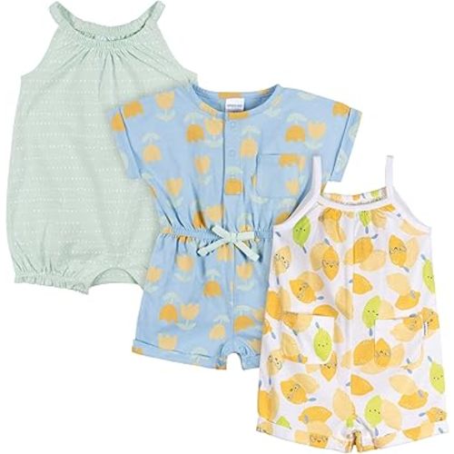 Onesies Brand Baby Girls 3-Pack Romper