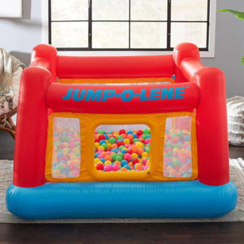 Intex Inflatable Jump-O-Lene Trampoline Bounce House with Crawl-Thru Door & Net | Wayfair