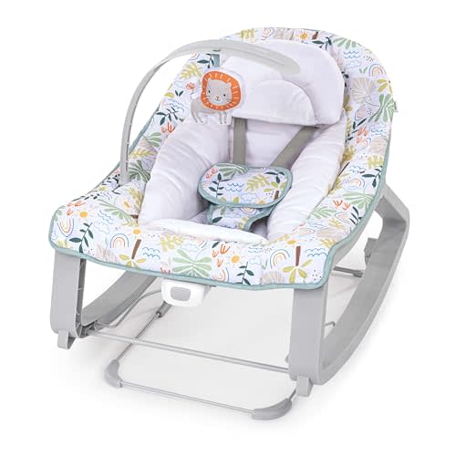 Ingenuity Keep Cozy 3-in-1 Grow with Me Vibrating Baby Bouncer Seat & Infant to Toddler Rocker, 0-30 Months Up to 40 lbs (Madi)