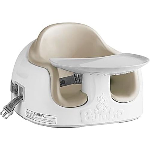 Bumbo 3-in-1 Portable Infant Multi-Seat with Tray, 6 to 36 Months, Taupe