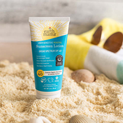 Uber-Sensitive Eczema Safe Mineral Sunscreen | Earth Mama