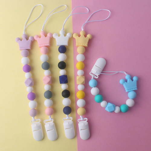 4PCS Pacifier Clip for Baby Boys Girls, Soothie Pacifier Holde,Neutral Binky Clips for Baby Gift