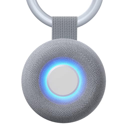 Portable Sound Machine - White Noise Sound Machine for Baby, Travel Donut Sound Machine for Sleep, 15 Soothing Sounds & 7 Colors Night Light, Breathing, Baby Shusher, Registry Gift, Grey