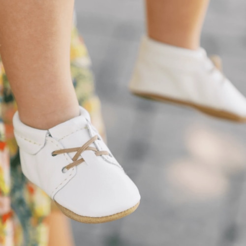 Toasted Bright White Oxford Baby Shoe – Freshly Picked
