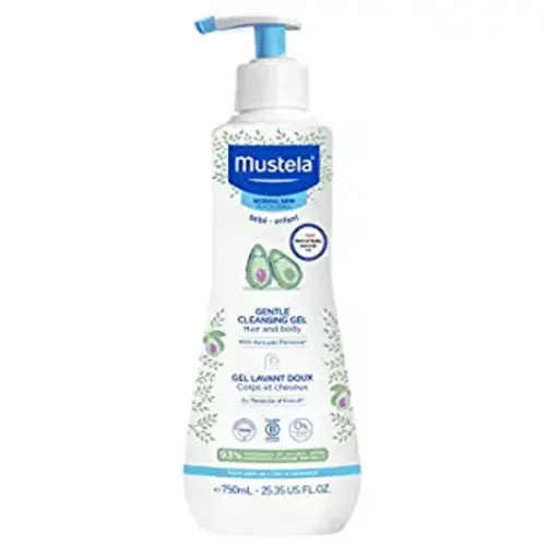 Mustela Baby Gentle Cleansing Gel - Baby Hair & Body Wash - with Natural Avocado fortified with Vitamin B5 - Biodegradable Formula & Tear-Free - 1 or 2-Pack - Various Sizes