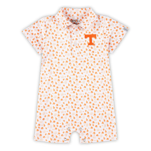 Infant Garb White Tennessee Volunteers Earnest Polo Romper