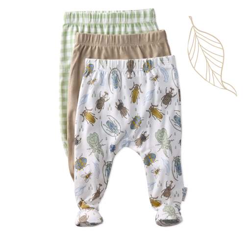 FALLON 3-Pack Footed Baby Pants