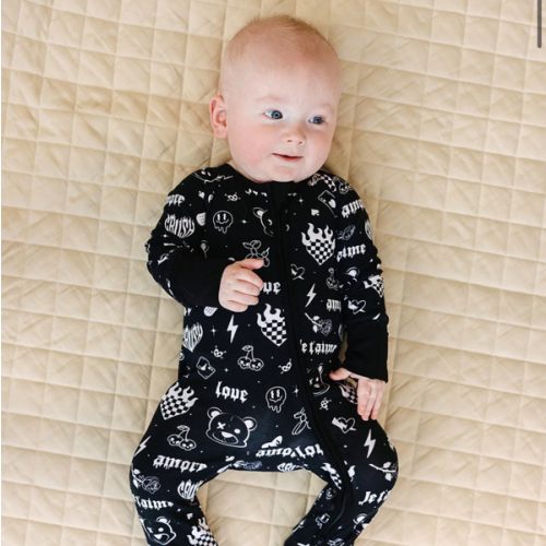 Bamboo Zip Romper | Wild Heart