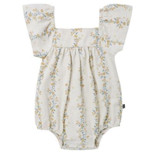 Modern Moments™ by Gerber Baby Girls' Bubble Romper, Floral Vines, 6-9 Months