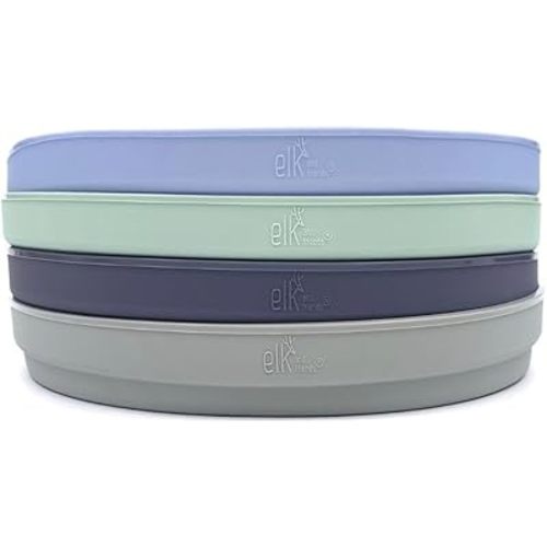 Elk and Friends Kids 7.8” Silicone Sleeves | Sleeves Only | Microwave & Dishwasher Safe | Non Slip