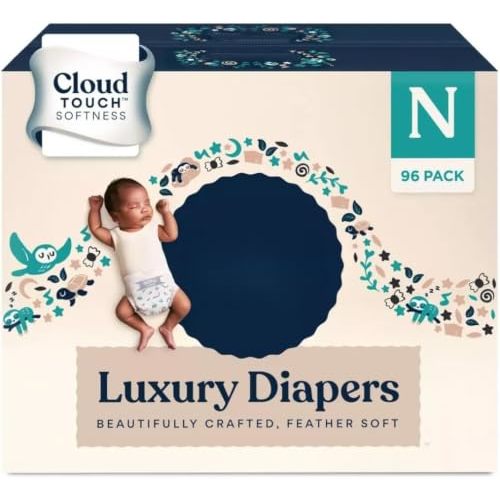 Milliy Moon Luxury Diapers Size-Newborn and Count-96 Diaper Weight Range: Up to 9 lbs