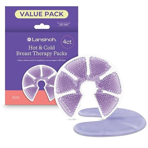 Lansinoh Breast Therapy Packs, Hot and Cold, 4 Pack