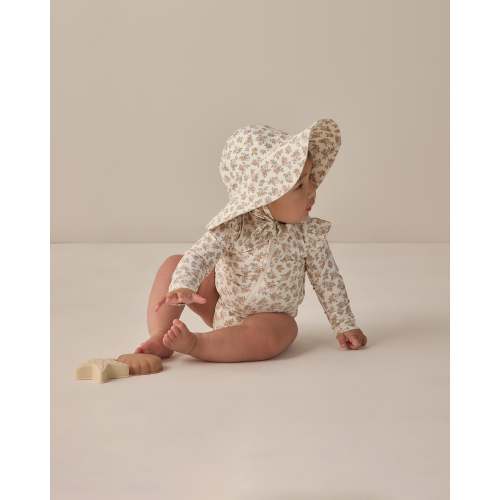 Byron Rashguard One-Piece Blue + Butterscotch Stripe