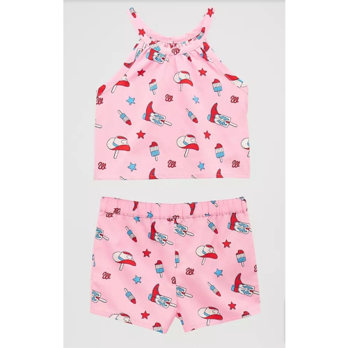 Little Girl's Western Print Shorts Set | Americana Edit | Wrangler®