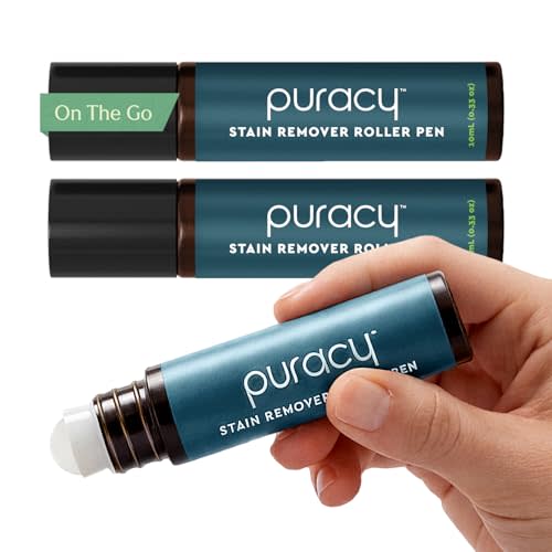 Puracy Stain Remover Pen Stain Stick, Travel and Laundry Stain Cleaner for Clothes, Baby Essentials, Kids Stains, Oil and Fabric Spot Cleaner, (Pen, 3 pack)