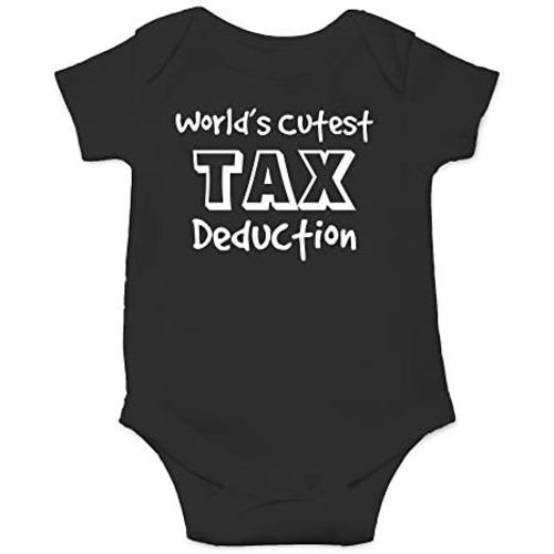CBTwear World's Cutest Tax Deduction - Baby Clothes - Funny Newborn Bodysuit Outfits for Boys and Girls