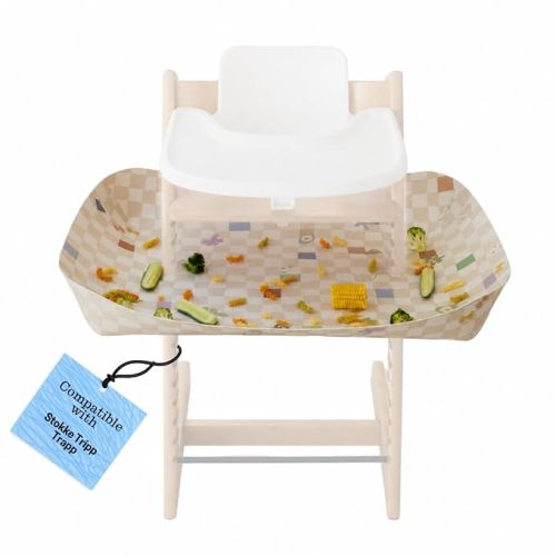 CATCHY - High Chair Food Catcher - Compatible with Stokke Tripp Trapp | High Chair Food Catcher - High Chair Sold Separately - Baby & Toddler Food & Mess Catcher - Under High Chair Accessory