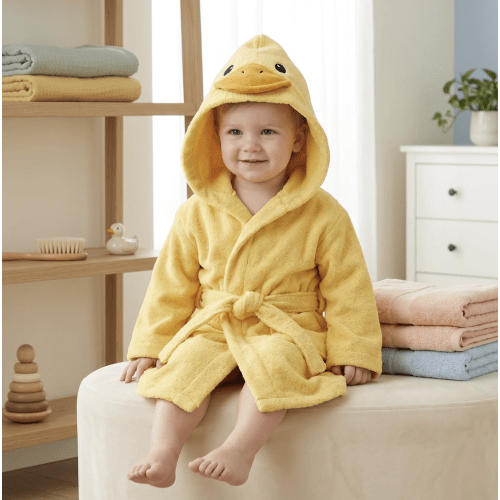 Little Manta - Baby Animal Hooded Bath Towel Robe