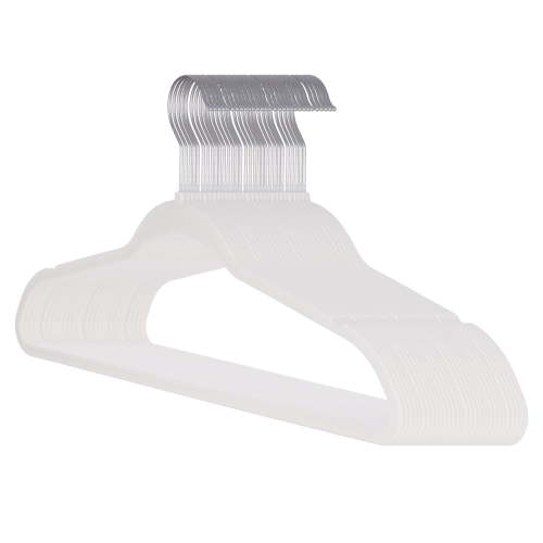 Better Homes & Gardens Ultra Slim Non-Slip Velvet Hangers, Beige, 30 pack