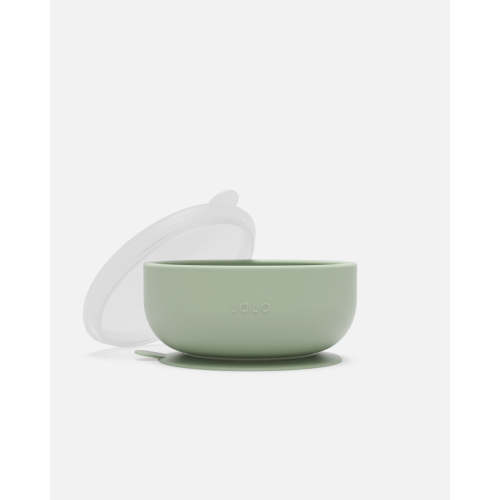 Suction Bowl + Lid  / Sage