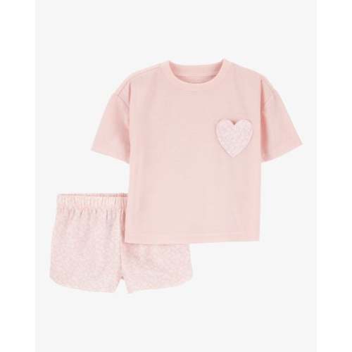 Toddler Girl 2-Piece Heart Loose Fit Pajamas - Carter's | Carter's