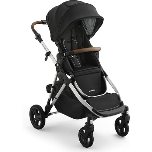 Mockingbird Single-to-Double Stroller 3.0 - Convertible Full Size Baby Stroller for 1, 2, or 3 Kids with 44 Possible configurations, Travel System Compatible - Black Windowpane