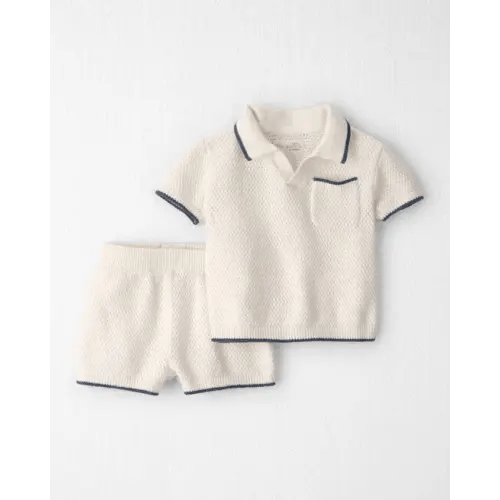Baby Boy 2-Piece Organic Cotton Knit Top & Short Set - Little Planet | Carter's