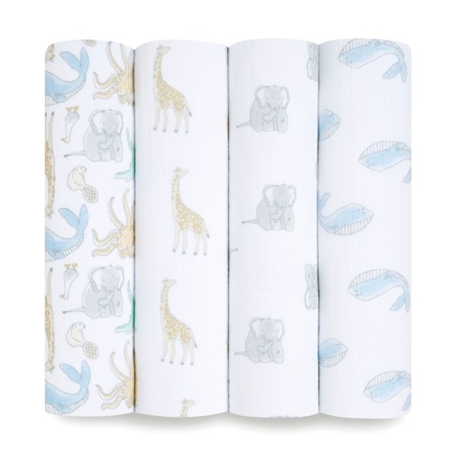 Natural History Muslin Swaddle 4pk | aden + anais