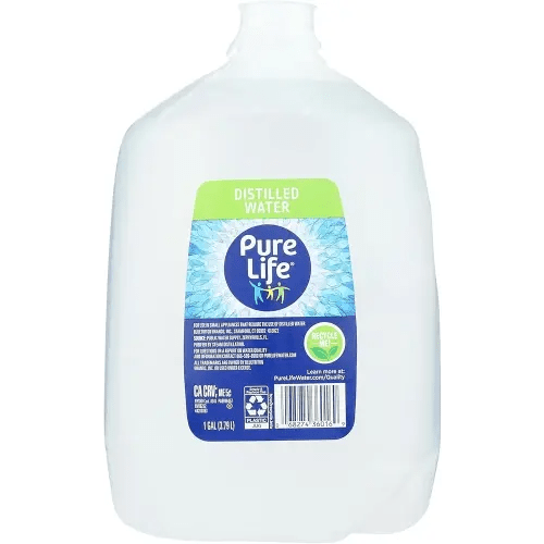 Pure Life Distilled Water, 1-Gallon, Plastic Bottled Water (1 Pack), Side Handle